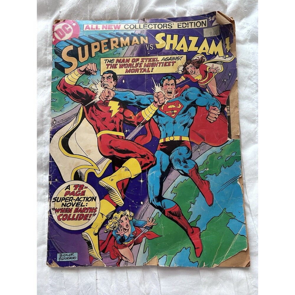 Shazam Vs Superman C-58 Collectors Edition Treasury 2nd Black Adam 1978 DC